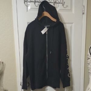Calvin Klein Charcoal Zip-Up Hoodie Size 3X New